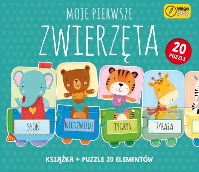 Puzzle + książka Moje pierwsze zwierzęta 20 elementów. Autor: null null. SmakLiter.pl Okładka książki Puzzle + książka Moje pierwsze zwierzęta 20 elementów