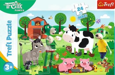 Opakowanie Puzzle Maxi 24 Zimowy czas z Treflikam TREFL