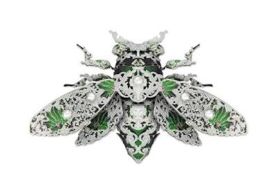 Opakowanie Puzzle Metalowe Model 3D - Broszka Cykada