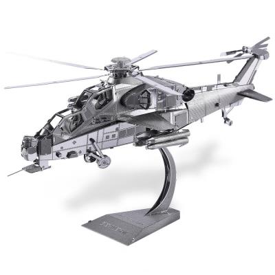 Opakowanie Puzzle Metalowe Model 3D - Helikopter WUZHI-10