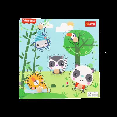 Opakowanie Puzzle mini drewniane Fisher Price jungle 61618