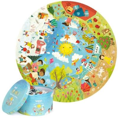 Puzzle okrągłe 150 Pory roku. Wydawca: Boppi. SmakLiter.pl Opakowanie Puzzle okrągłe 150 Pory roku