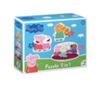 Opakowanie Puzzle Peppa Pig 3 in1
