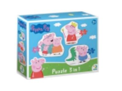 Opakowanie Puzzle Peppa Pig 3 in1