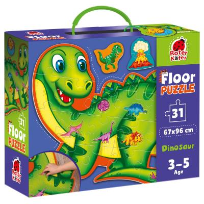 Puzzle podłogowe Dinozaury. Wydawca: Roter Kafer. SmakLiter.pl Opakowanie Puzzle podłogowe Dinozaury