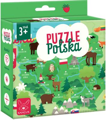 Puzzle Polska. Wydawca: Kangur. SmakLiter.pl Opakowanie Puzzle Polska