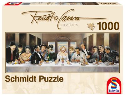 Opakowanie Puzzle PQ 1000 Renato Cesaro Obiad celebrytów G3