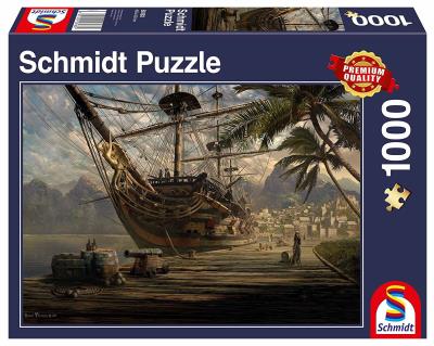 Opakowanie Puzzle PQ 1000 Statek w porcie G3