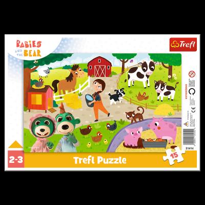 Opakowanie Puzzle ramkowe 15 Urocze Bobaski TREFL