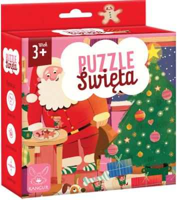 Puzzle Święta 3+. Wydawca: Kangur. SmakLiter.pl Opakowanie Puzzle Święta 3+