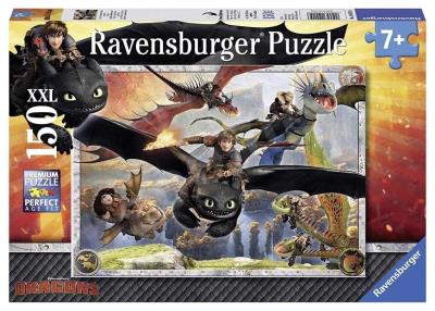 Puzzle XXL 150 Jak wytresować smoka. Wydawca: Ravensburger. SmakLiter.pl Opakowanie Puzzle XXL 150 Jak wytresować smoka