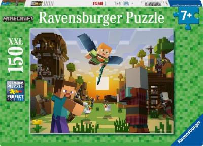Puzzle XXL 150 Minecraft. Wydawca: Ravensburger. SmakLiter.pl Opakowanie Puzzle XXL 150 Minecraft