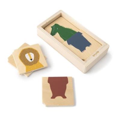 Opakowanie Puzzle zwierzęta drewniane