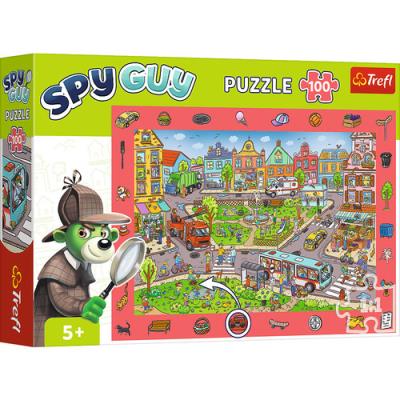 Opakowanie Puzzle100 Obserwacyjne - Spy Guy Miasto TREFL