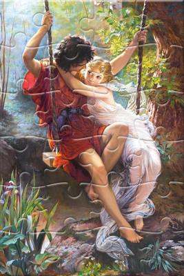 Opakowanie Puzzlowa kartka pocztowa Springtime CASTOR