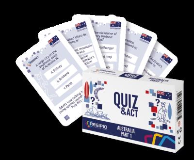 QUIZ&ACT AUSTRALIA PART 1. Wydawca: Regipio. SmakLiter.pl Opakowanie QUIZ&ACT AUSTRALIA PART 1