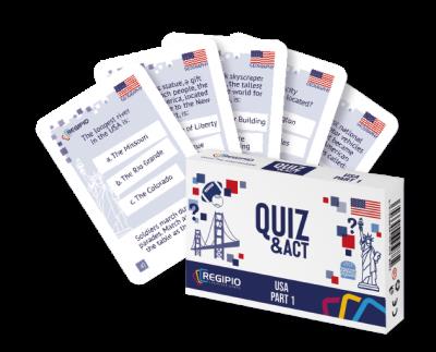 QUIZ&ACT USA PART 1. Wydawca: Regipio. SmakLiter.pl Opakowanie QUIZ&ACT USA PART 1