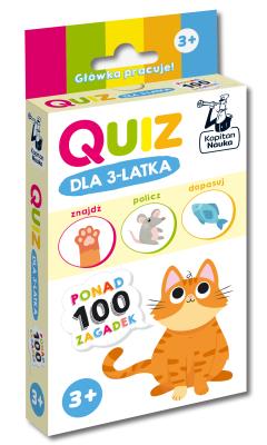 Okładka książki Quiz dla 3-latka. Kapitan Nauka