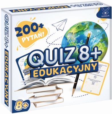 Quiz Edukacyjny 8+. Wydawca: Kangur. SmakLiter.pl Opakowanie Quiz Edukacyjny 8+