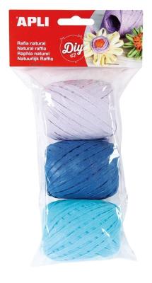 Opakowanie Rafia Marine sztywna naturalna 30m 3 kolory