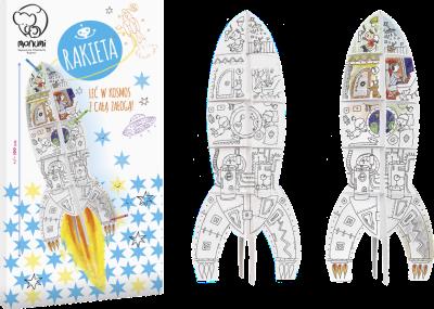 Opakowanie Rakieta kolorowanka XXL wyd. 2022