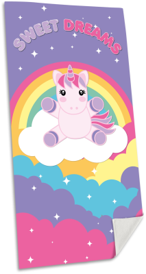 Opakowanie Ręcznik plażowy Jednorożec Sweet Dreams 70x140 cm KL10579
