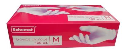 Opakowanie Rękawice jednorazowe gospodarcze winylowe < 100szt