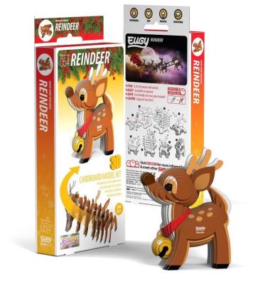 Opakowanie Renifer Eugy. Eko Układanka 3D.