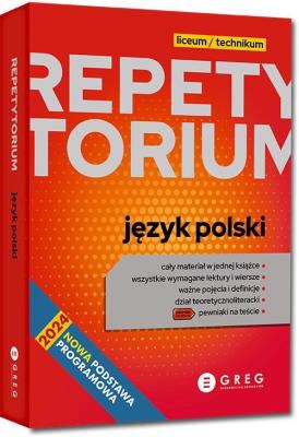 Okładka książki Repetytorium - liceum/technikum - j. polski - 2025
