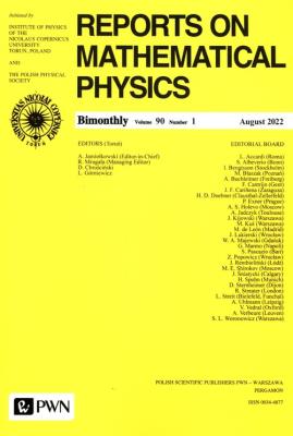Opakowanie Reports on Mathematical Physics 90/1