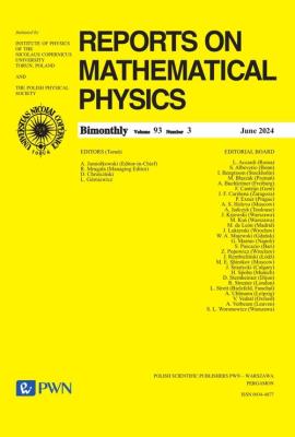 Reports on Mathematical Physics Volume 93  Nr 3. Wydawca: Wydawnictwo Naukowe PWN. SmakLiter.pl Opakowanie Reports on Mathematical Physics Volume 93  Nr 3
