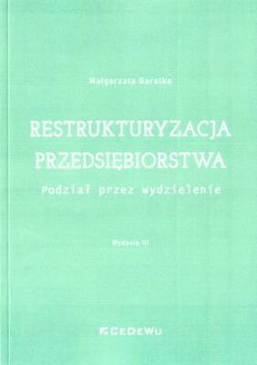 Okładka książki Restrukturyzacja przedsiębiorstwa w.3