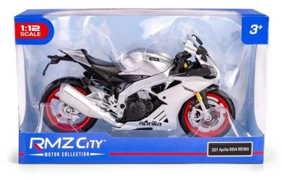 RMZ 1:12 Aprilia RSV4 RR 2020 (Regular) srebrny. Wydawca: Daffi. SmakLiter.pl Opakowanie RMZ 1:12 Aprilia RSV4 RR 2020 (Regular) srebrny