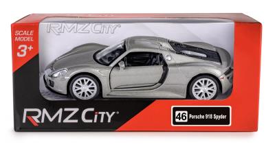 Opakowanie RMZ City Porsche 918 Spyder srebrny w skali 1:32