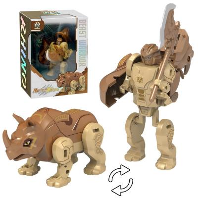 Opakowanie Robot transformujący nosorożec