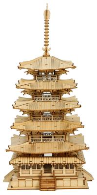 Opakowanie ROBOTIME Drewniane Puzzle 3D Pagoda