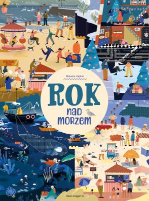 Rok nad morzem. Autor: Malwina Hajduk. SmakLiter.pl Okładka książki Rok nad morzem