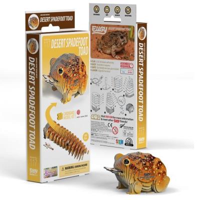 Opakowanie Ropucha Pustynna Eugy. Eko Układanka 3D