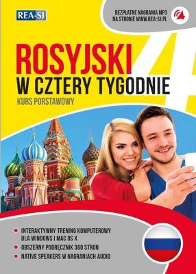 Rosyjski w cztery tygodnie. Autor: Łukasik Inna. SmakLiter.pl Okładka książki Rosyjski w cztery tygodnie