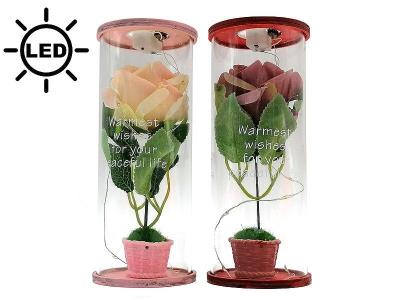 Opakowanie Róża w tubie LED MIX