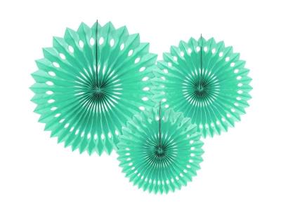 Opakowanie Rozety dekoracyjne miętowe 20-30cm