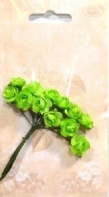 Opakowanie Różyczki papierowe 12szt jasnozielone