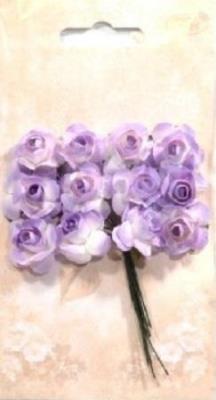 Opakowanie Różyczki papierowe 12szt liliowe