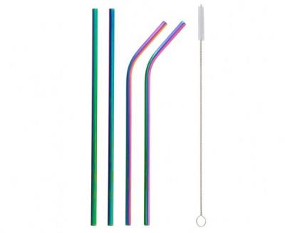 Opakowanie Rurki metalowe tęczowe 2 zagięte 2 proste