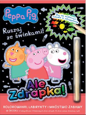 Okładka książki Ruszaj ze świnkami. Świnka Peppa. Ale zdrapka!