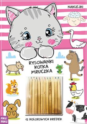 Rysowanki kotka Mruczka. Autor: Opracowanie zbiorowe. SmakLiter.pl Okładka książki Rysowanki kotka Mruczka