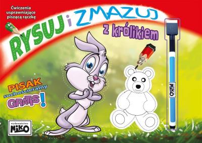 Okładka książki Rysuj i zmazuj z królikiem