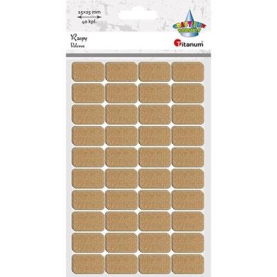 Opakowanie Rzepy samoprzylepne beżowe 15x25mm 40kpl