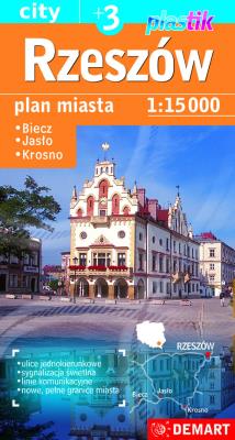Okładka książki Rzeszów 1:15 000 plan miasta