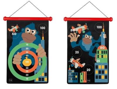 Rzutki magnetyczne rozmiar L Małpka w mieście. Wydawca: Scratch. SmakLiter.pl Opakowanie Rzutki magnetyczne rozmiar L Małpka w mieście